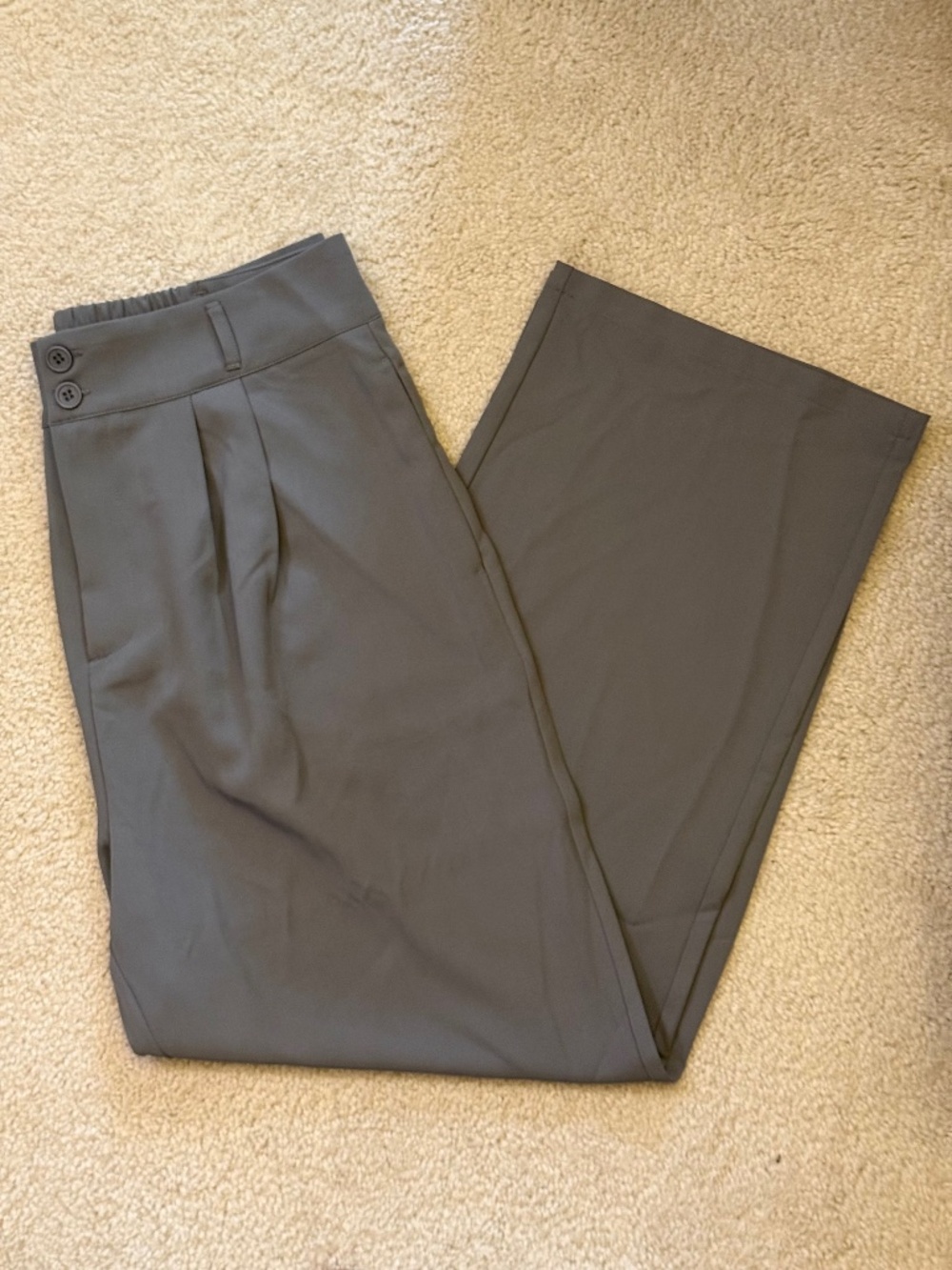 NWOT Charcoal Grey Women's Slacks (XL)